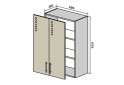 Obrázek 1 - V46 Skříňka 2D 60 Interno Luxe