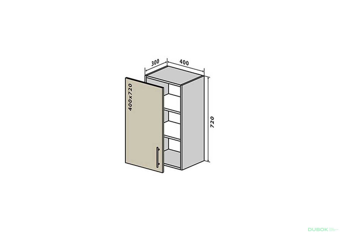 V3 Skříňka 1D 40 Interno Glaňec Luxe