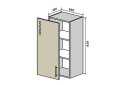 Obrázek 1 - V43 Skříňka 1D 40 Interno Glaňec Luxe
