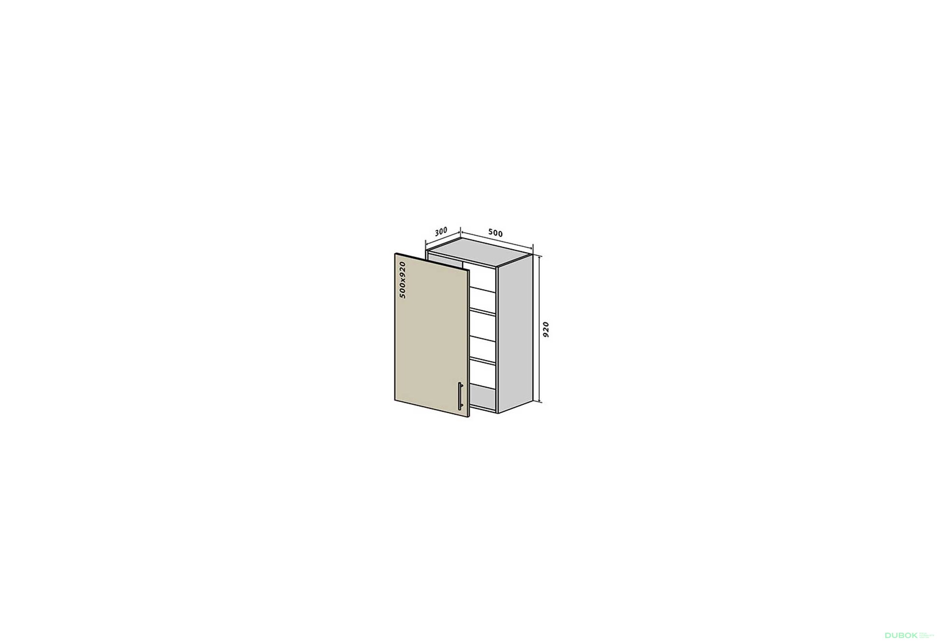 Obrázek 1 - V45 Skříňka 1D 50 Interno Glaňec Luxe