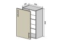 Obrázek 1 - V45 Skříňka 1D 50 Interno Glaňec Luxe