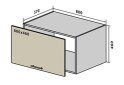 Obrázek 1 - V78 Skříňka nad digestoř 80 Interno Glaňec Luxe