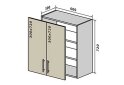 Obrázek 1 - V6 Skříňka 2D 60 Interno Glaňec Luxe