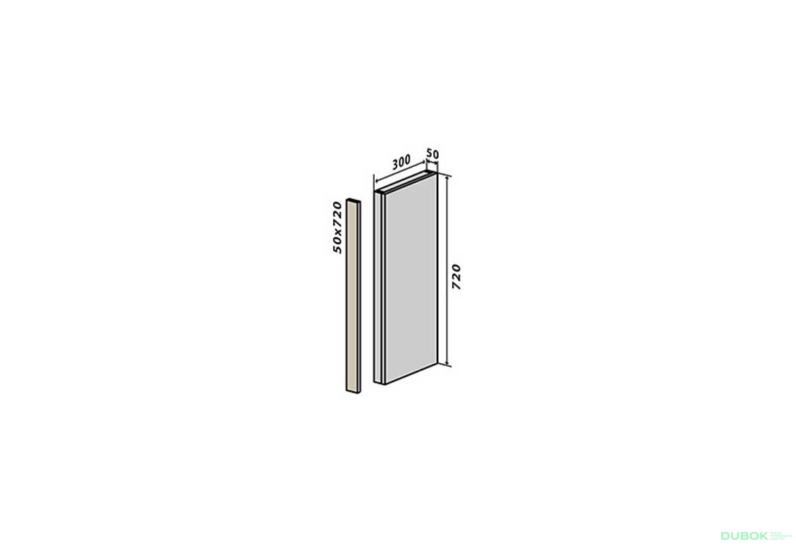V30 záslepka (horní/spodní) 72 Interno Glaňec Luxe