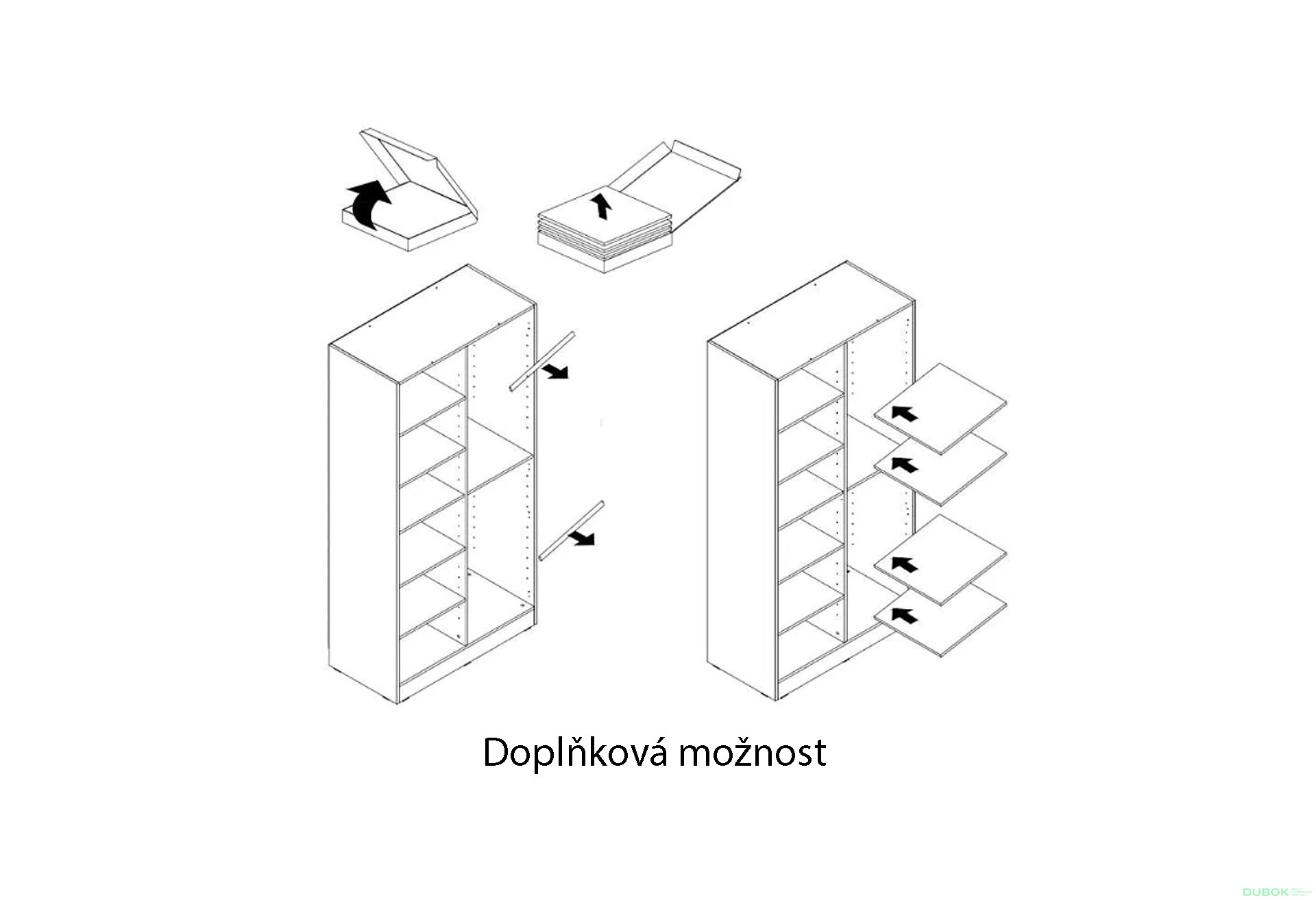 Obrázek 4 - Skříň Nova 2D šedý platinový Sandbox