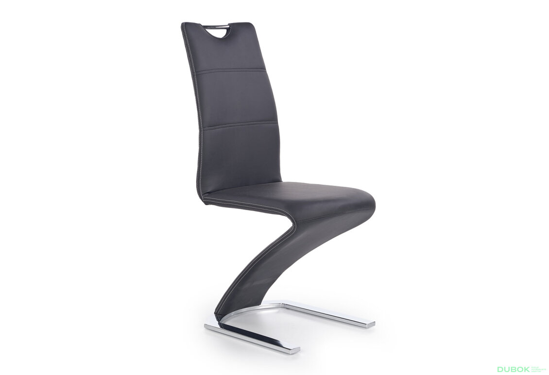 Obrázek 4 - Židle K291 chrom / černá ekokůže