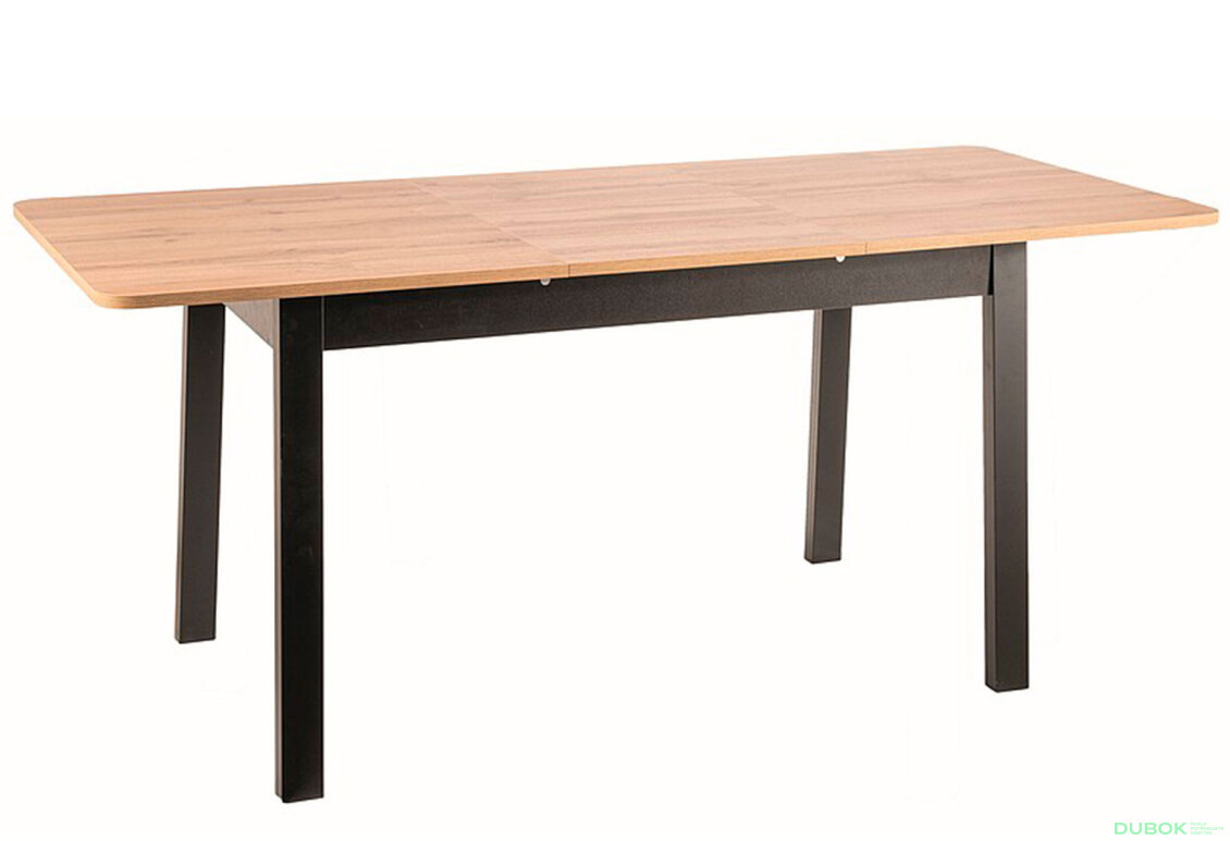Obrázek 3 - Stůl Ikar 125(165)x75 dub artisan / černý