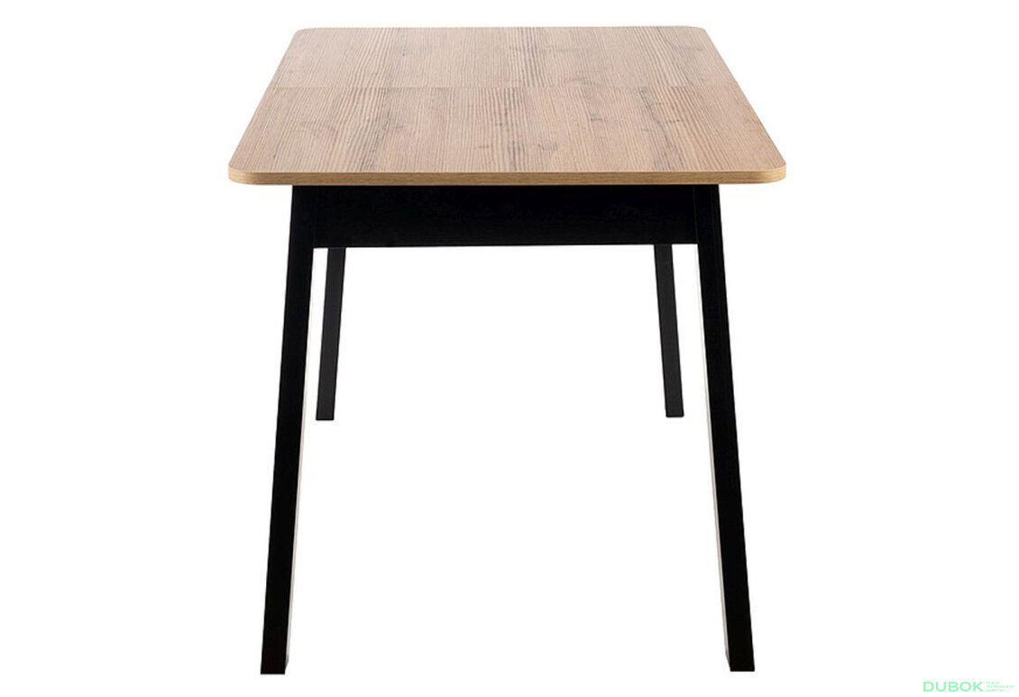 Obrázek 4 - Stůl Ikar 125(165)x75 dub artisan / černý
