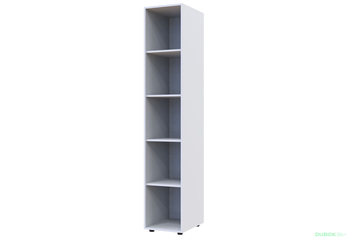 Obrázek 6682 - Skříň dvoudveřová se 2 regály Gelar 153.9 cm Bílá