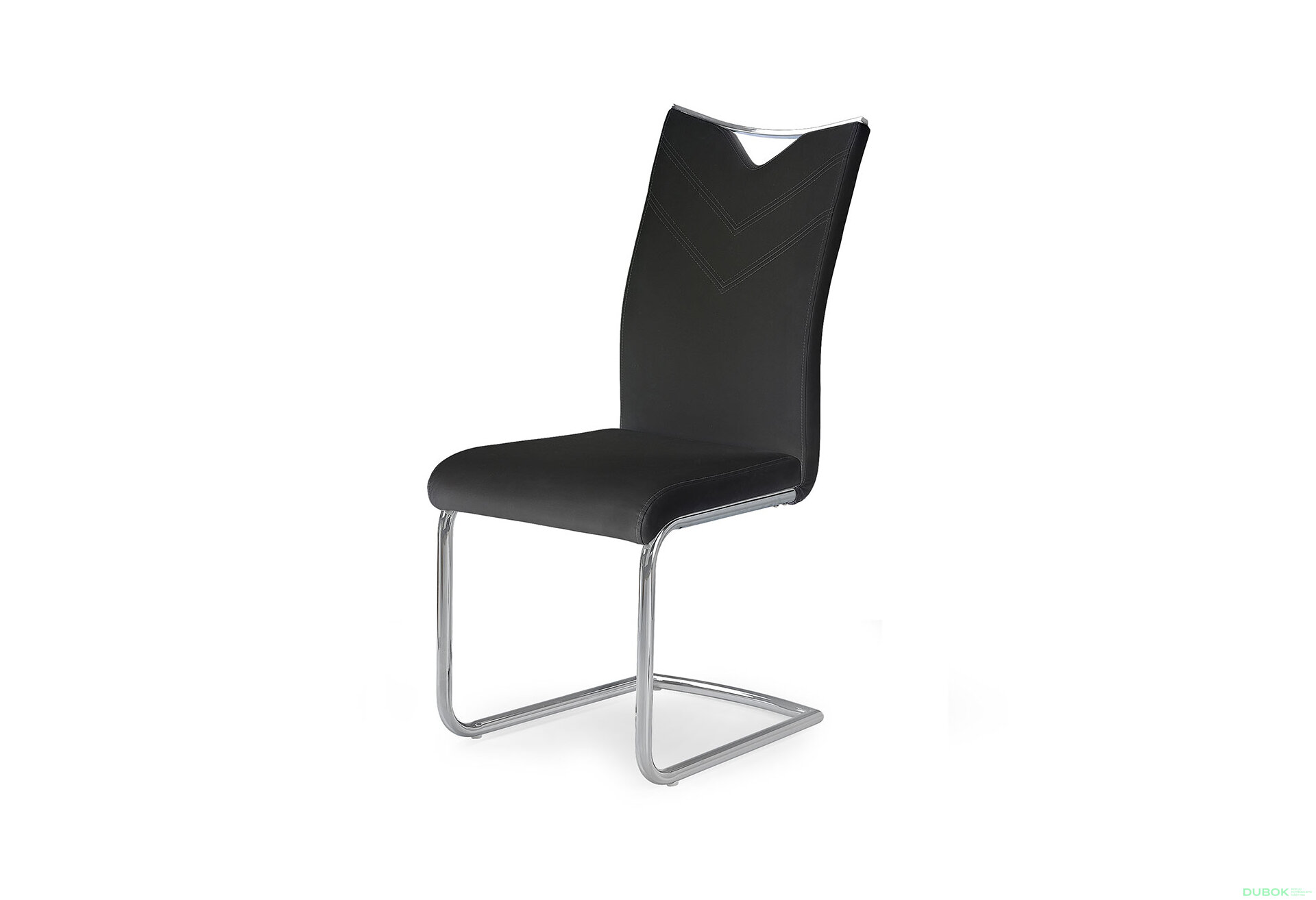 Obrázek 1 - Židle K224 chrom / černá ekokůže