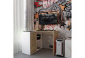 Obrázek 2 - Psací stůl T8 bílý / dub artisan 100x83x75