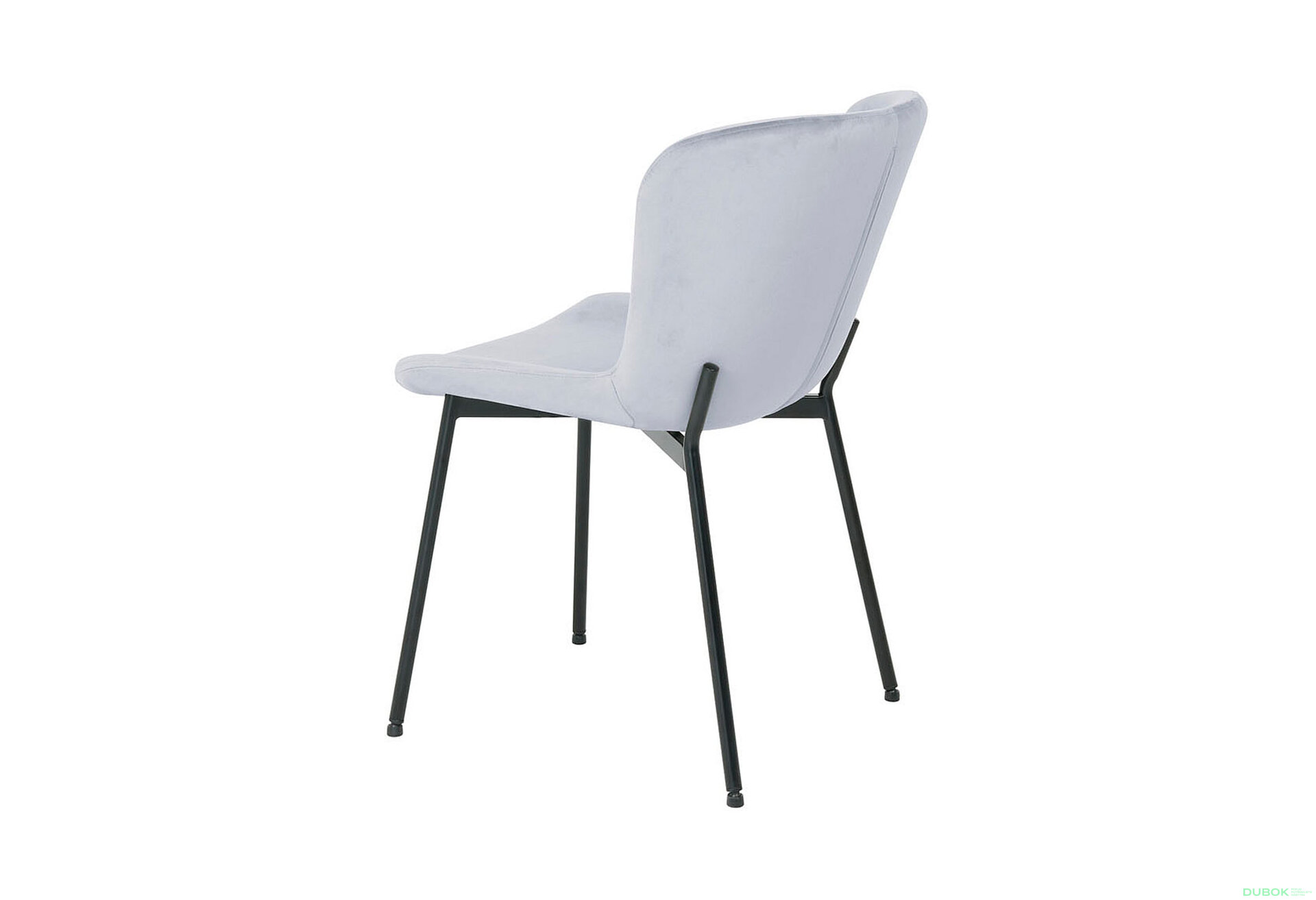 Obrázek 2 - Židle Colby Velvet světle šedý Bluvel 03, matná černá kov