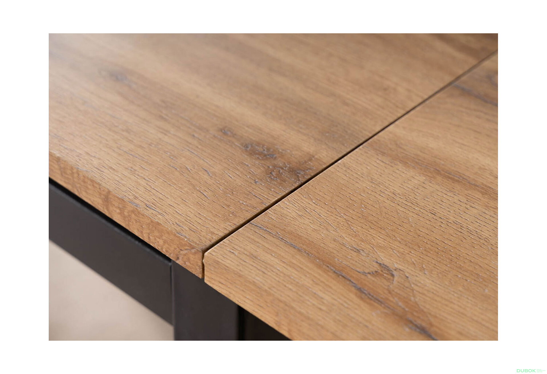 Obrázek 9 - Stůl GD-017 110(170)x74 dub artisan / matná černá kov