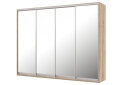 Obrázek 1 - Skříň 4D 2500x2400x600, 4 zrcadla, Světlý dub sonoma