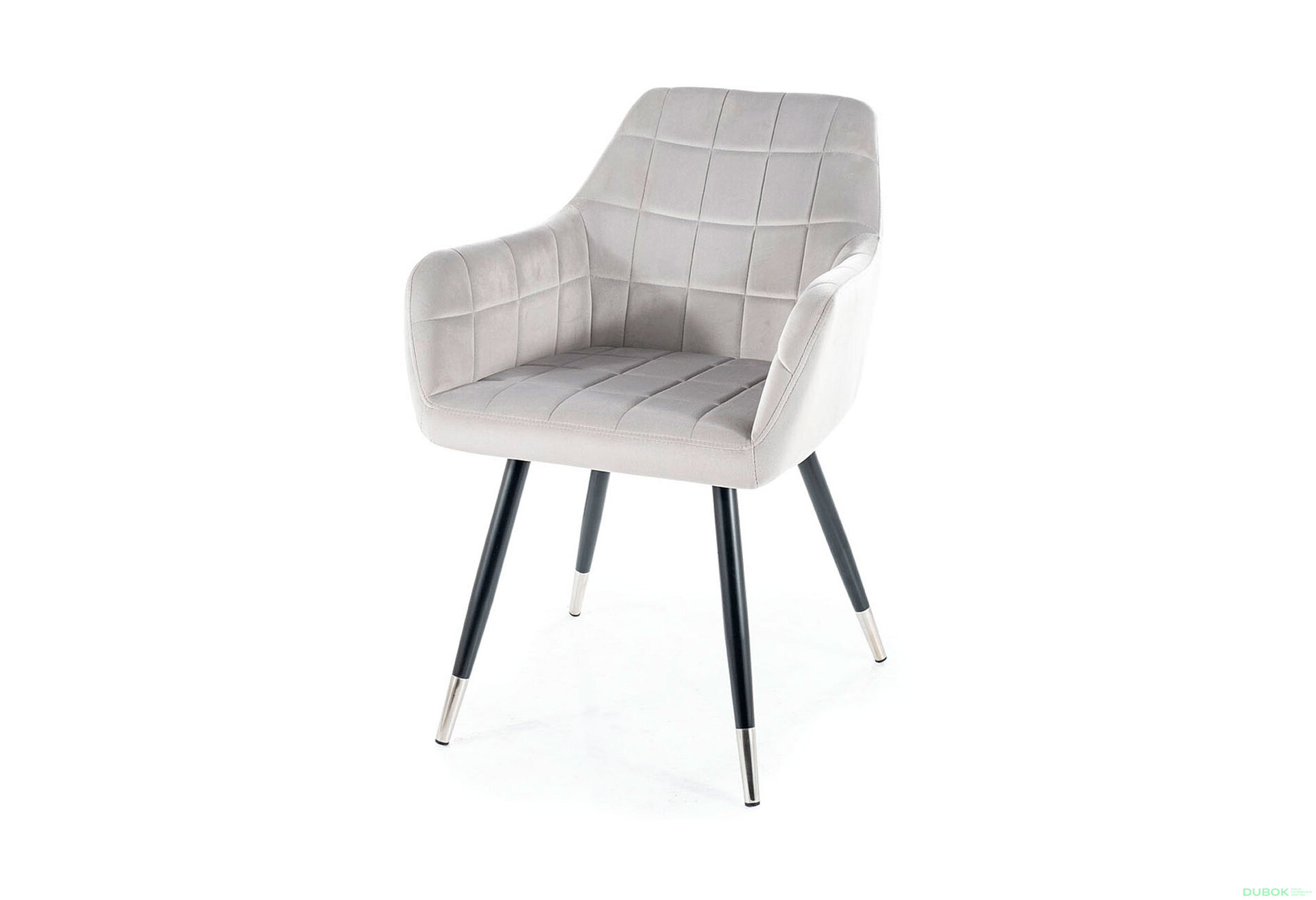 Obrázek 2786 - Stůl Murano 120 biały + 4 židle Nuxe Velvet světle šedý Bluvel 03