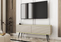 Obrázek 2 - TV stolek RTV 135 MDF béžový, černé nohy Oro