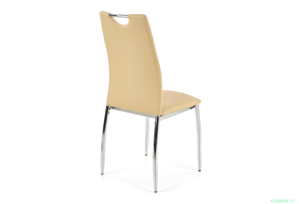 Obrázek 5 - Židle K187 chrom, béžová ekokůže