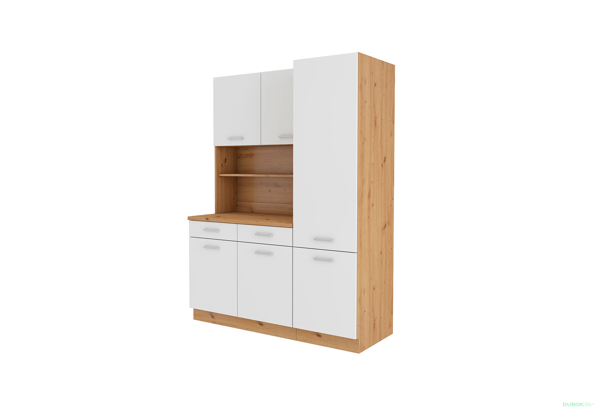 Obrázek 2 - Kuchyňská sestava 1.5 m Maria Artisan / Bílý, pracovní deska Artisan