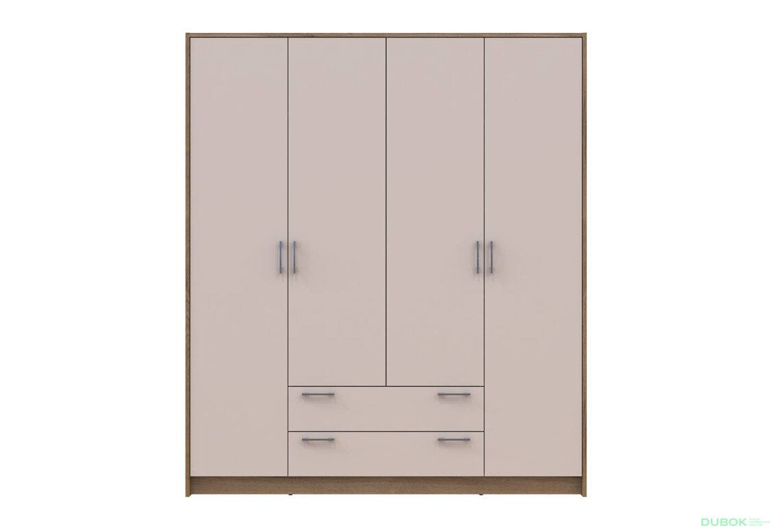 Obrázek 3 - Skříň Rondi 4D dub artisan / kašmír 160x52x195