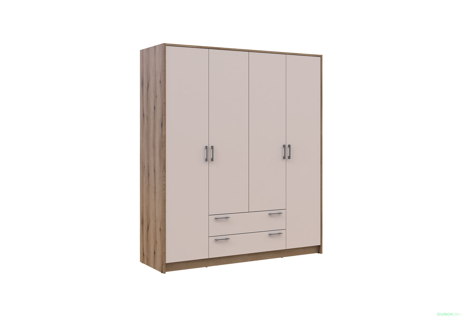 Obrázek 4 - Skříň Rondi 4D dub artisan / kašmír 160x52x195