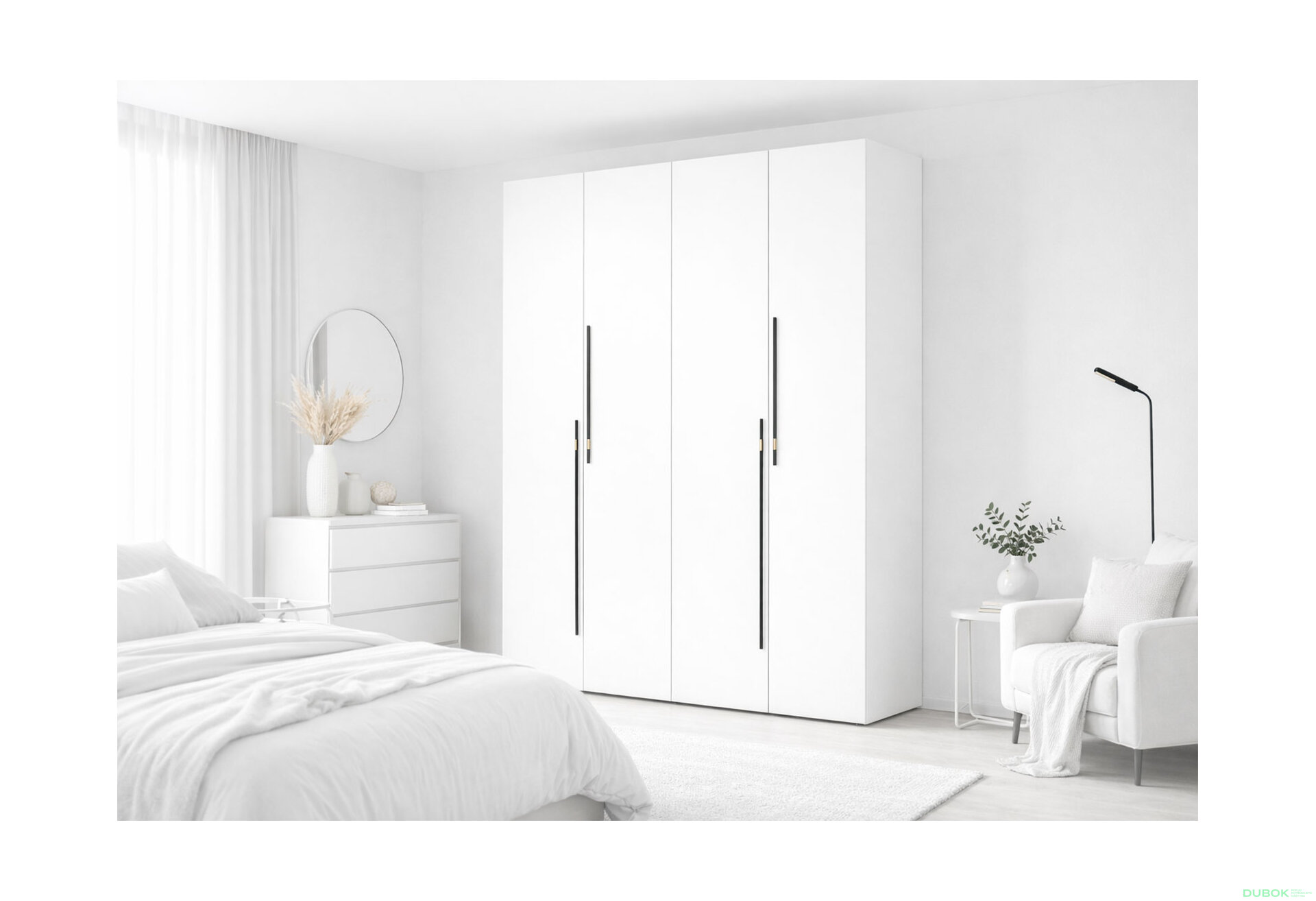 Obrázek 2 - Skříň 4D 160 cm nymphaea alba Space