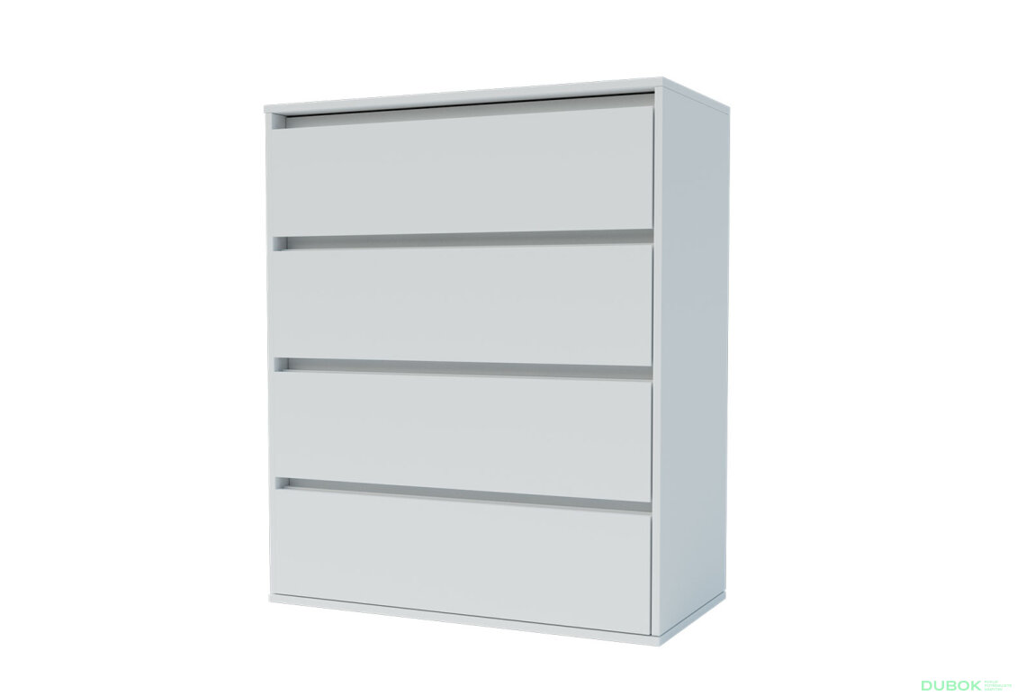 Komoda se 4 zásuvkami Idea K 80 cm Nymphaea alba