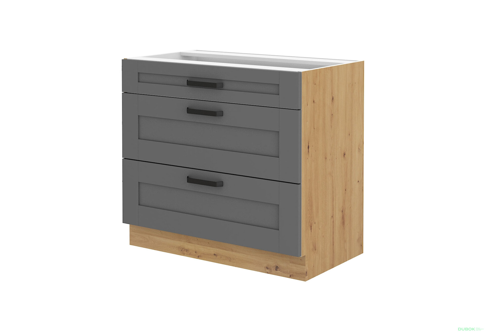 Obrázek 5597 - Kuchyňská sestava 2.8x1.7 m Luna artisan / dust grey