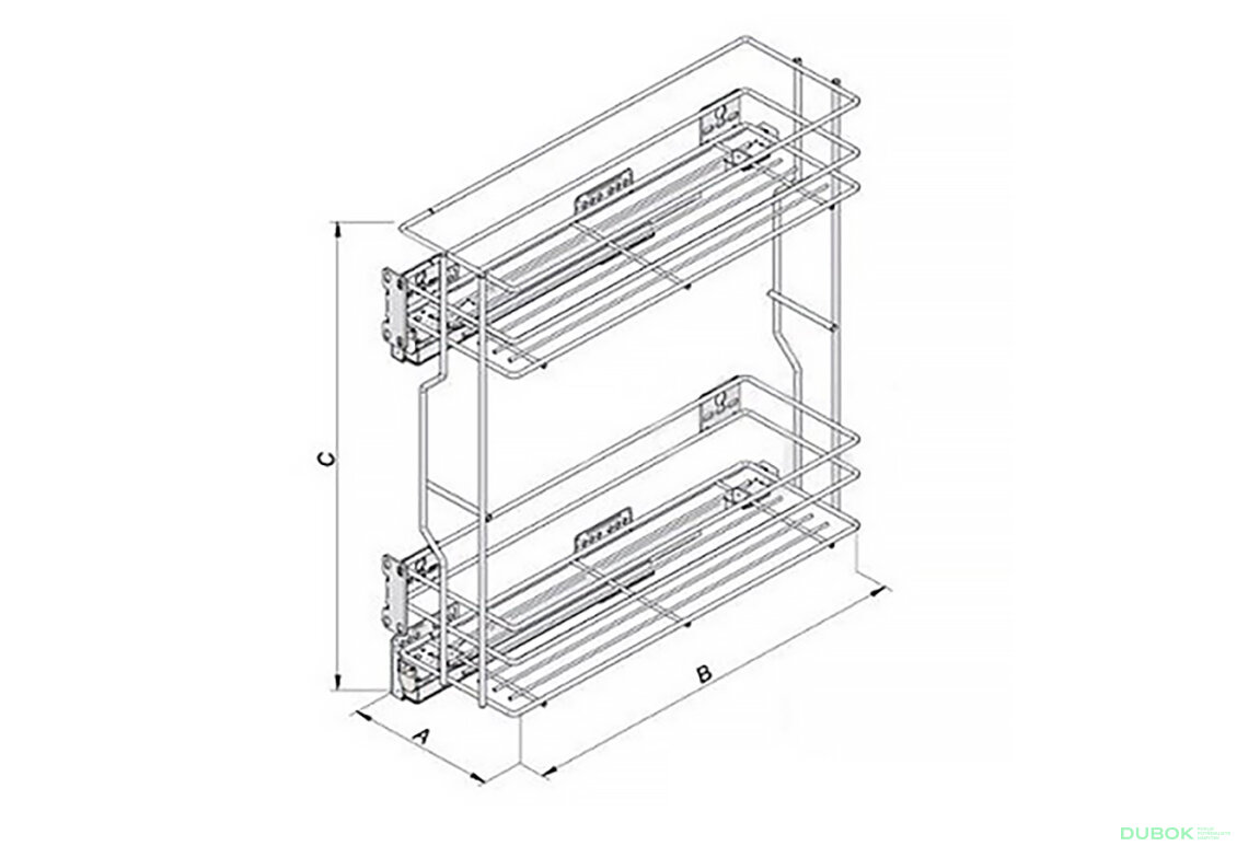 Cargo chrom. 200 mm REJS