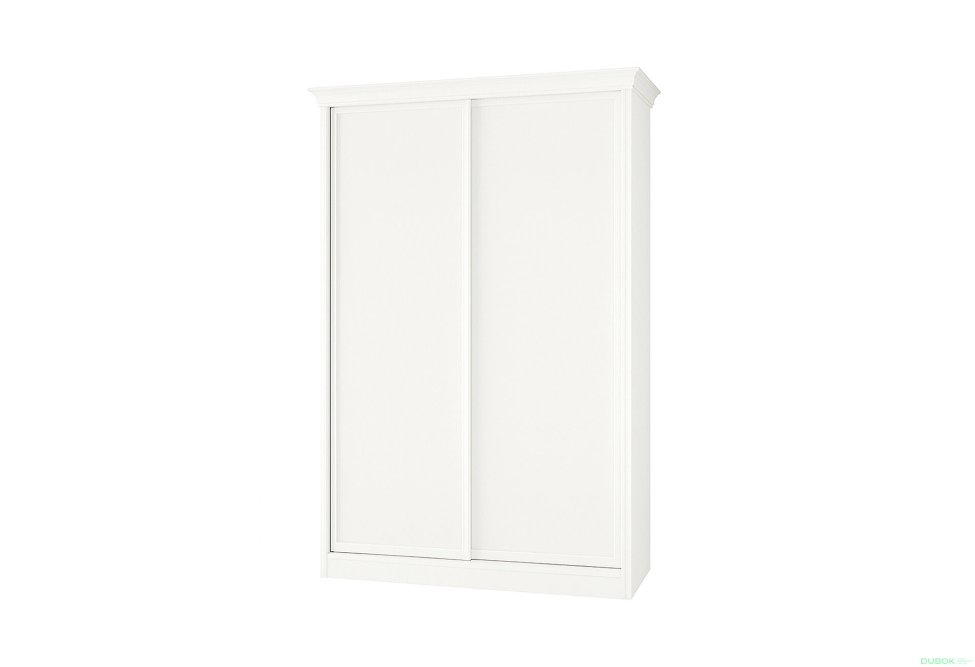 Obrázek 1 - Skříň Rim-Veneziano 2D 1,7 m bílá s římsou, fasádami DTD