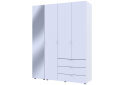 Obrázek 3 - Skříň čtyřdveřová se zrcadlem Gelar 155.2 cm Bílá
