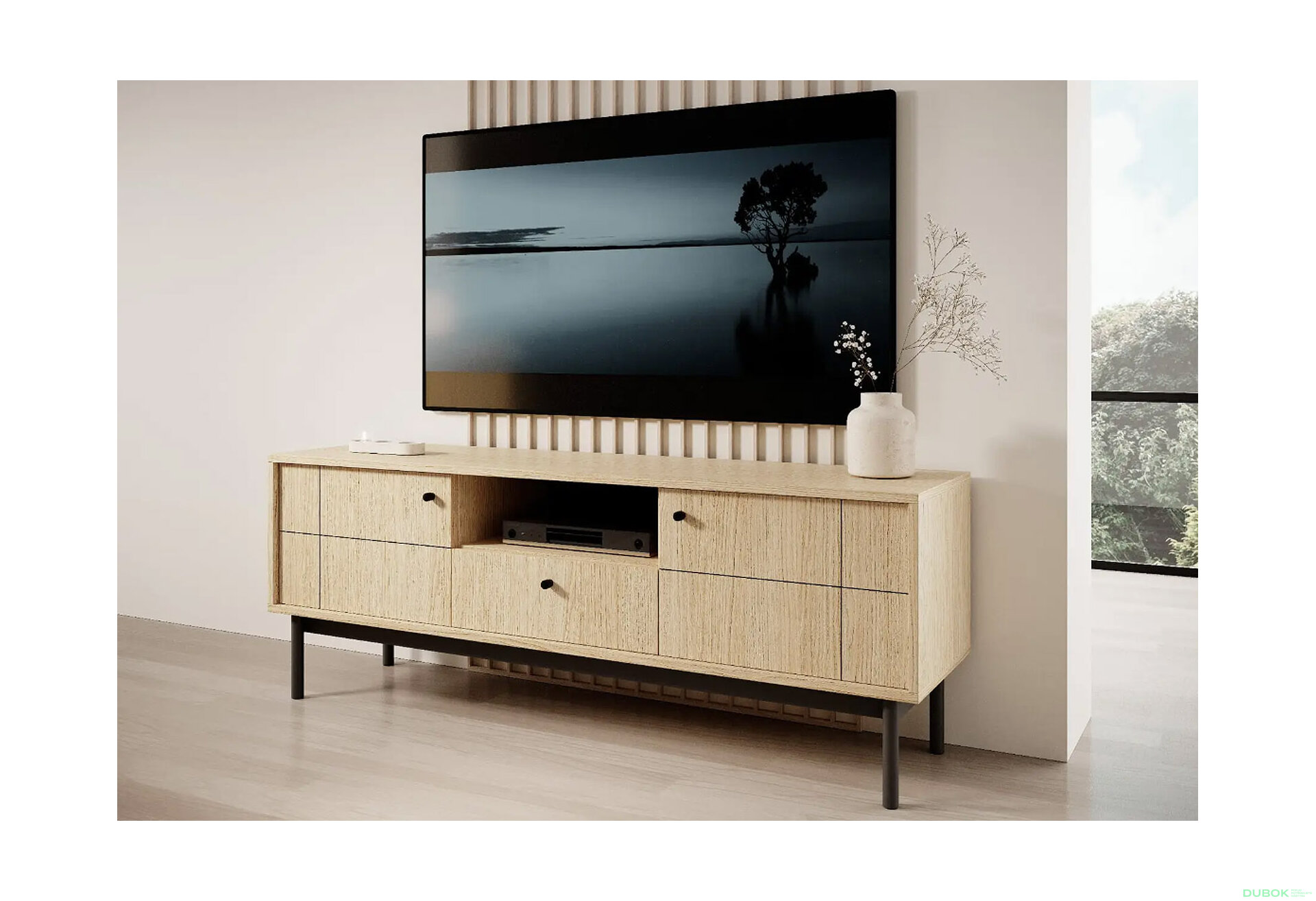 Obrázek 2 - TV stolek RTV154 dub linea Japandi
