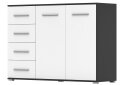 Obrázek 1 - Komoda Frida 01 135 2D4S černý / bílý