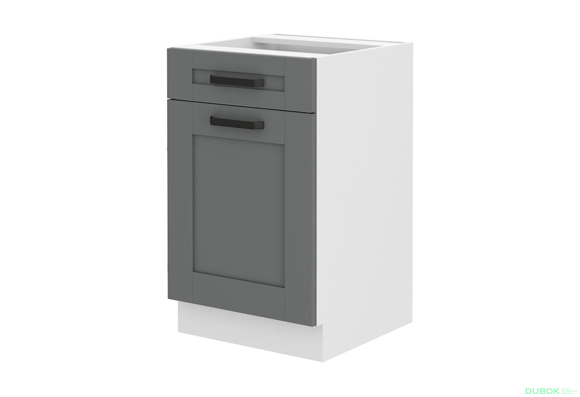 Obrázek 4537 - Kuchyňská sestava 1.5 m Luna bílý / dust grey