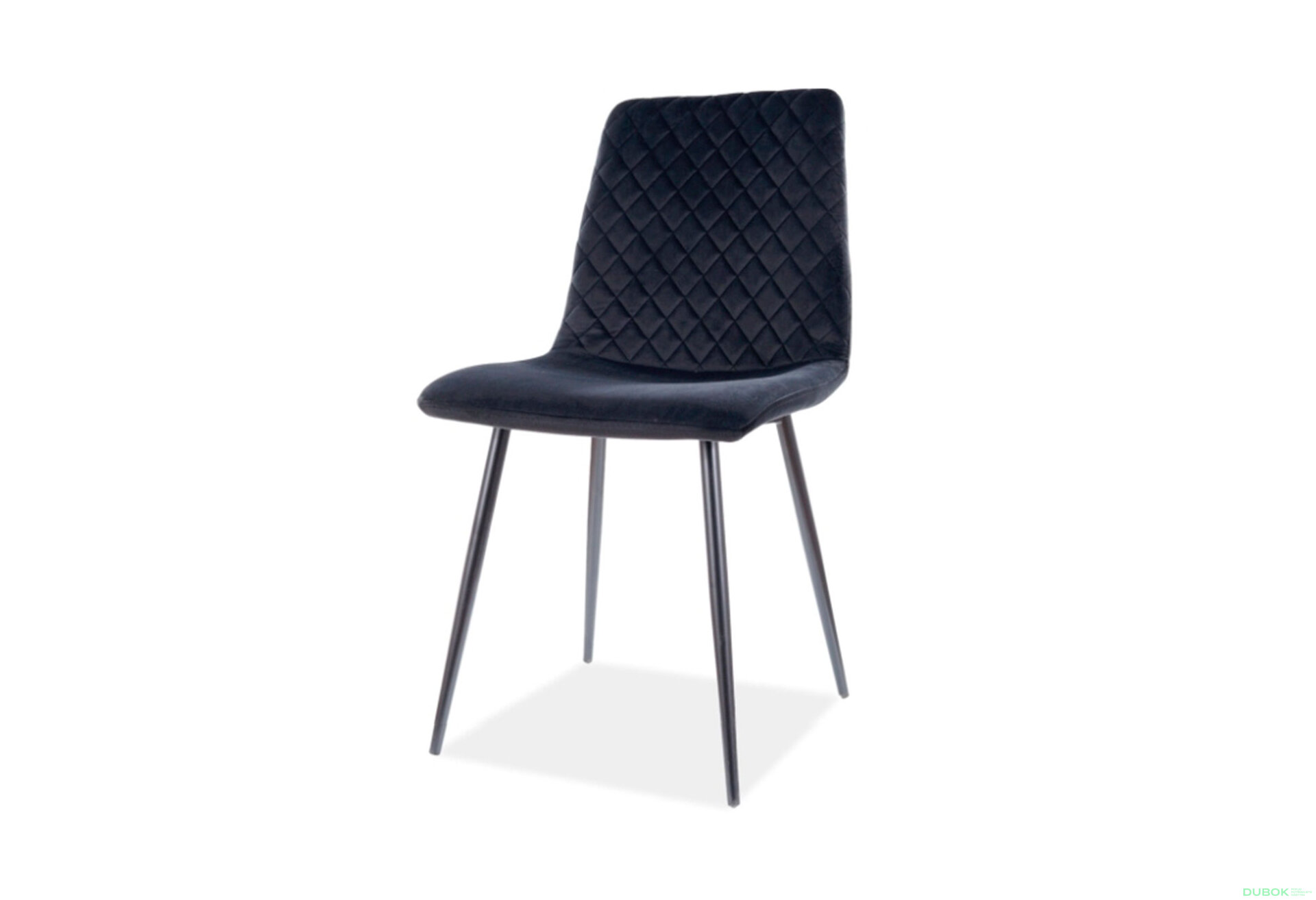 Obrázek 1 - Židle Iris Velvet černý Bluvel 19, kov černá matná