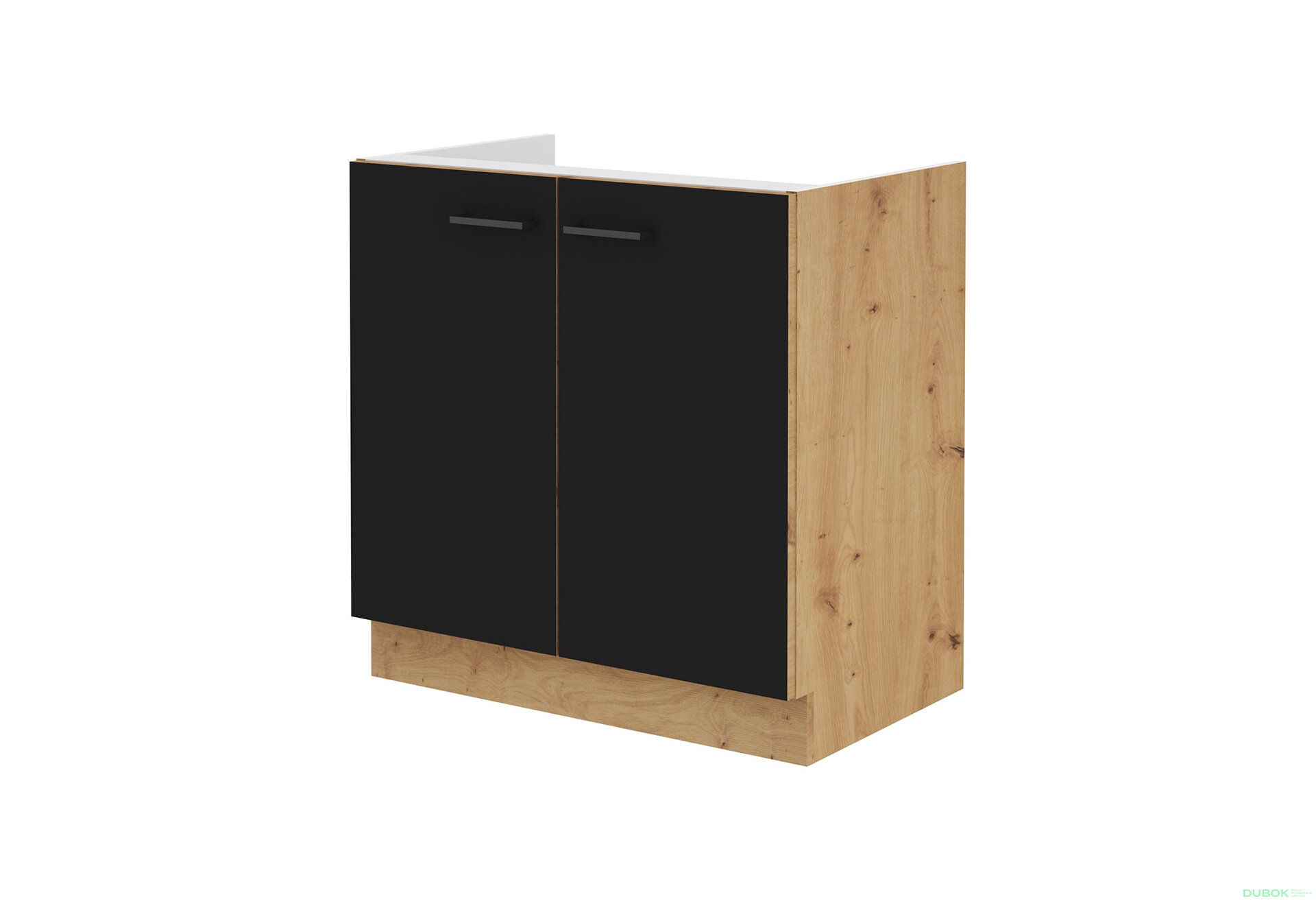 Obrázek 5345 - Kuchyňská sestava 3.15 m dub artisan / černý mat Modena