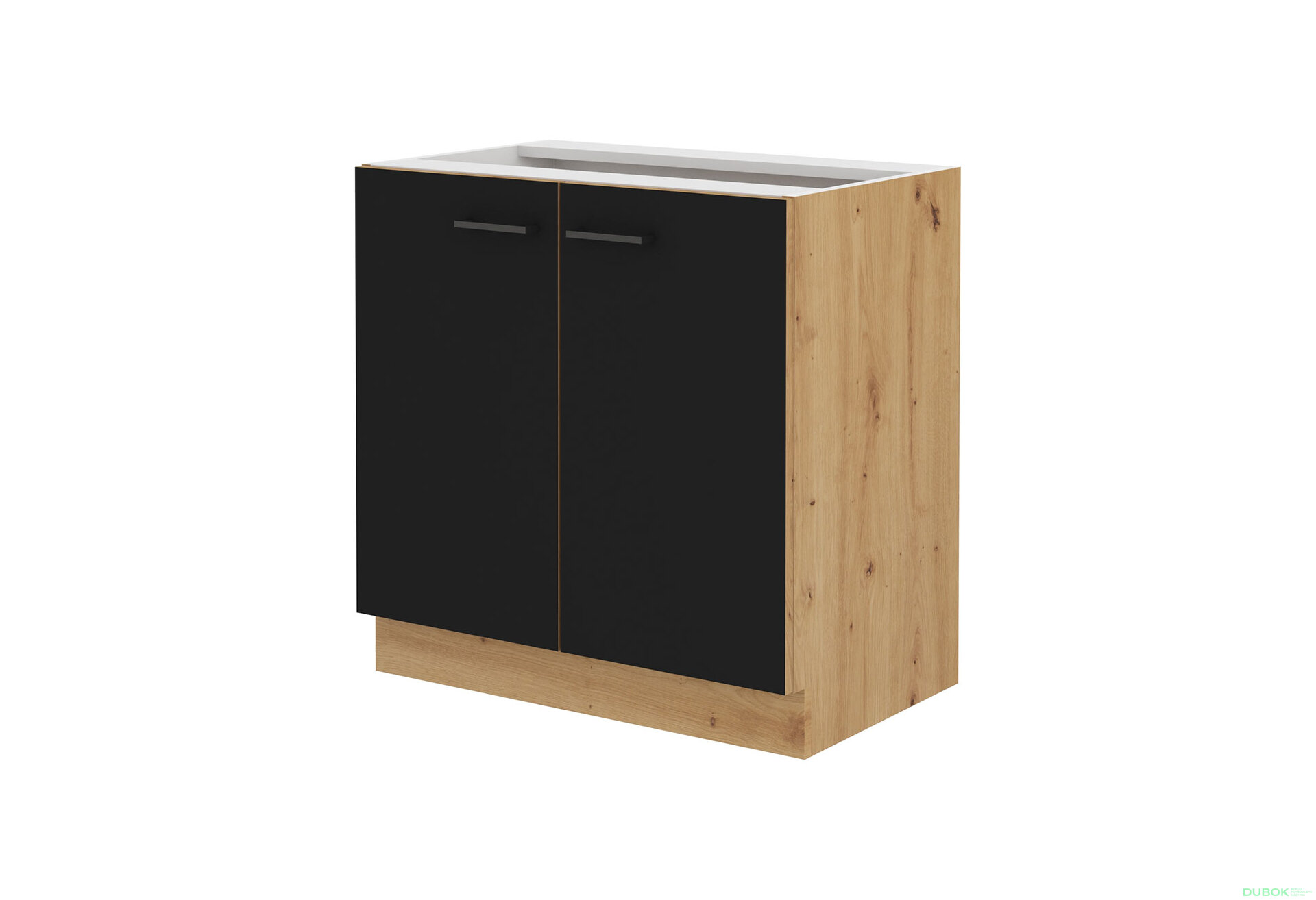 Obrázek 5346 - Kuchyňská sestava 3.15 m dub artisan / černý mat Modena
