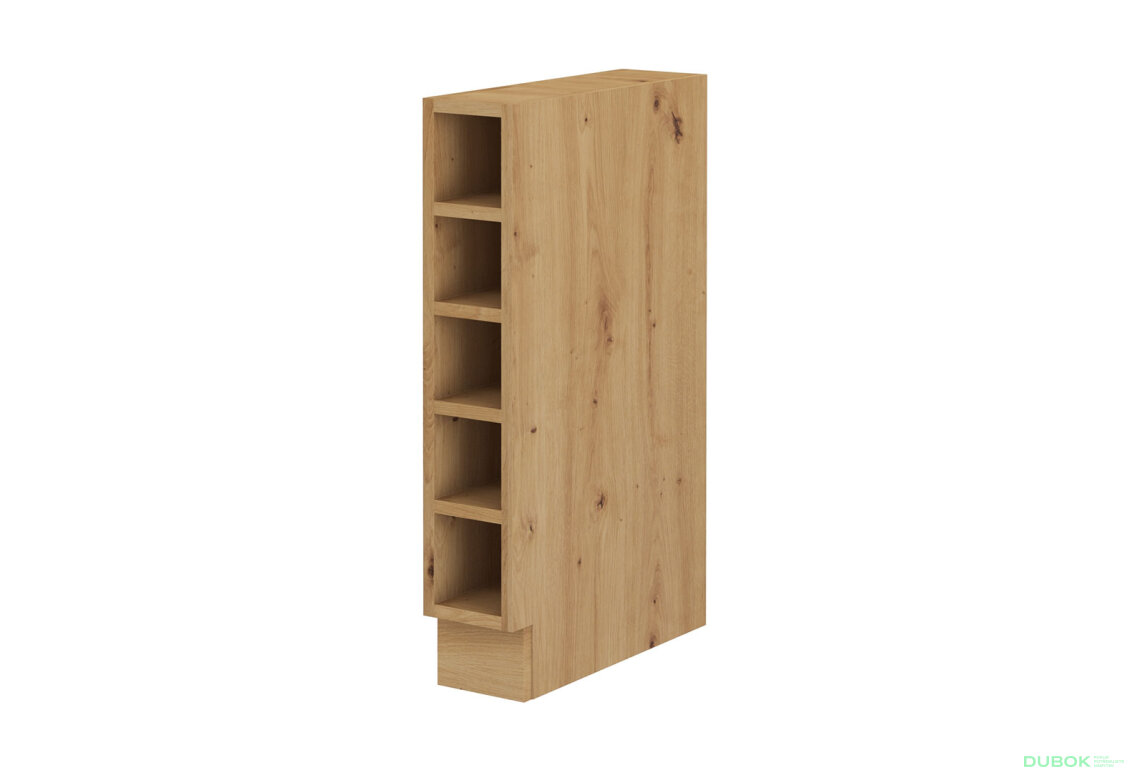 Obrázek 5374 - Kuchyňská sestava 3.15 m dub artisan / černý mat Modena
