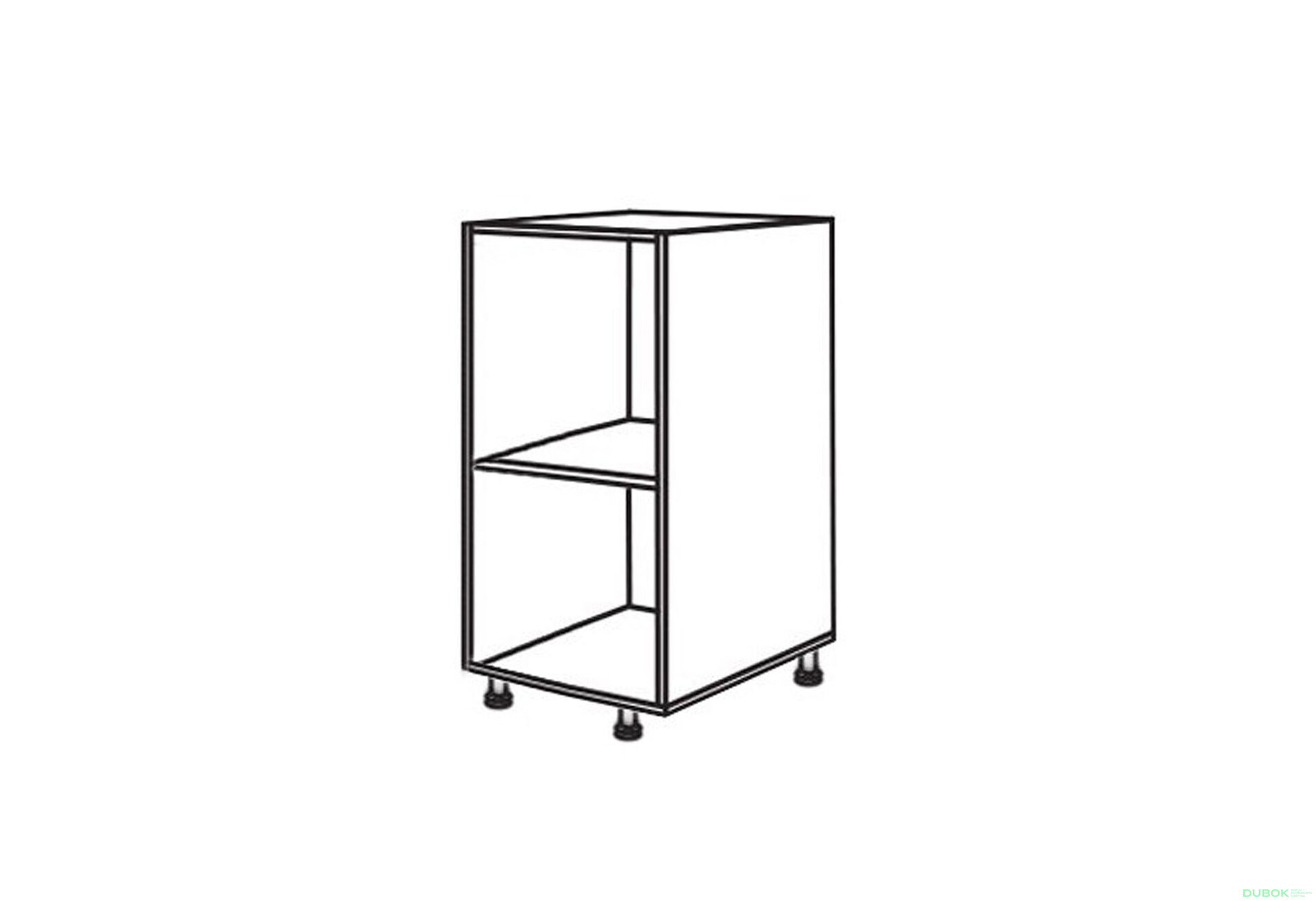 Obrázek 1 - Korpus č. 25 n 350*820 Luxe