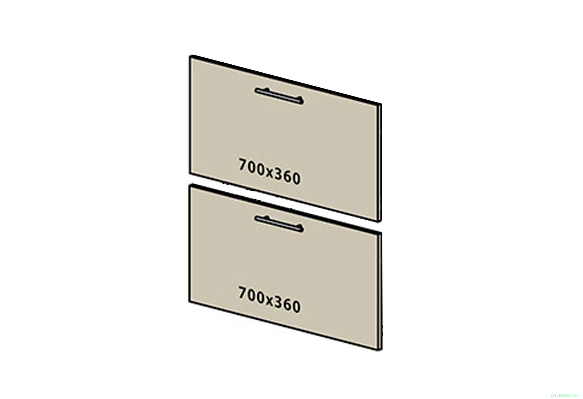 Obrázek 1 - Fasáda f š 700 (1+1) Flat