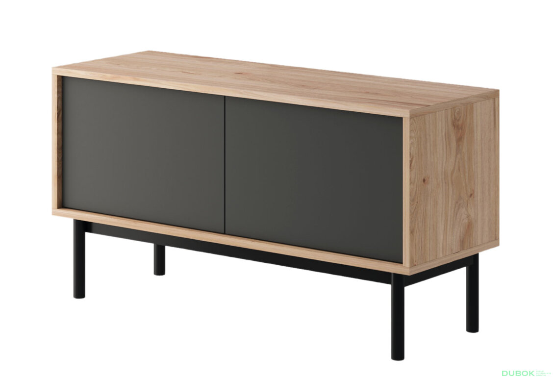 TV stolek BRTV104 jackson hickory / grafit Basic