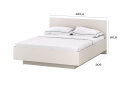 Obrázek 4 - Postel 160 s úložným prostorem (EO18) kašmír / dub castello Evo