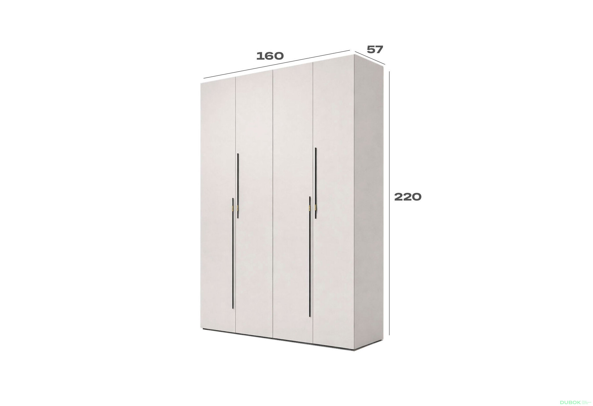 Obrázek 3 - Skříň 4D 160 cm kašmír Space