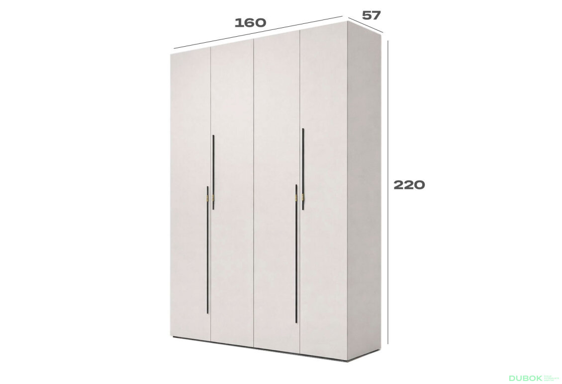 Obrázek 3 - Skříň 4D 160 cm kašmír Space