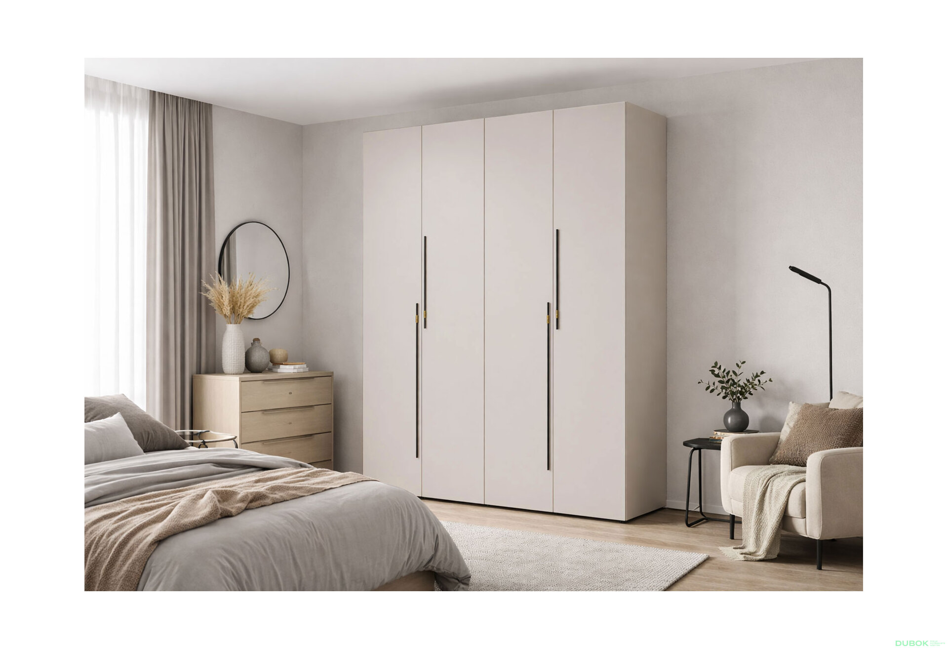 Obrázek 2 - Skříň 4D 160 cm kašmír Space