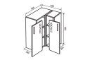 Obrázek 1 - V58 Rohová Skříňka 58 Flat