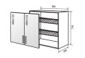 Obrázek 1 - V9 Sušák vitrína 2D 80 Flat