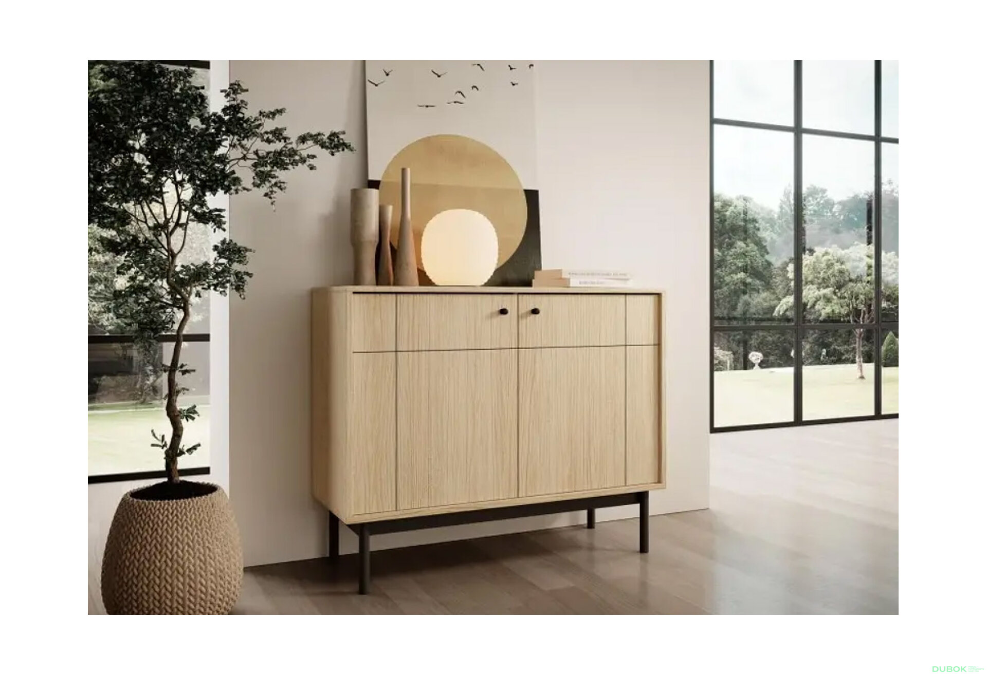 Obrázek 2 - Komoda K104 dub linea Japandi