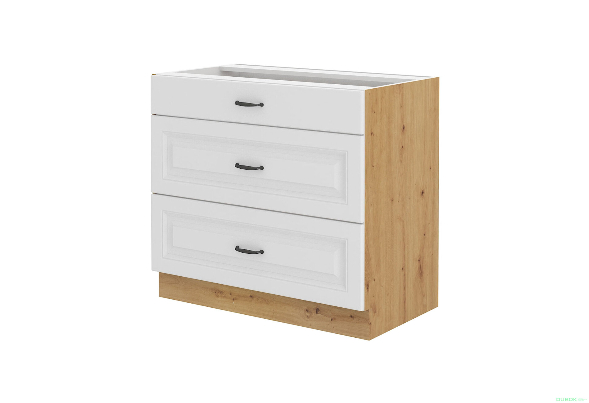 Obrázek 4224 - Kuchyňská sestava 3.35 m Stilo dub artisan / bílý