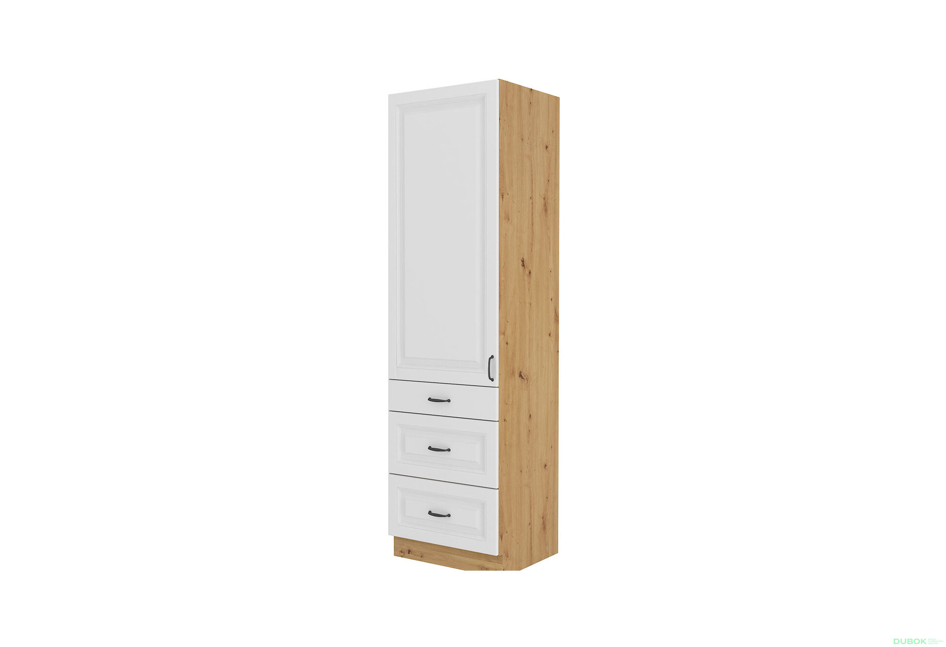 Obrázek 4262 - Kuchyňská sestava 2.4 m + skříně Stilo dub artisan / bílý
