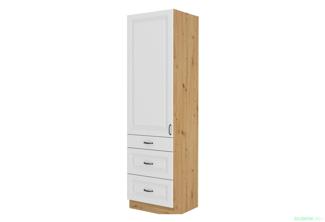 Obrázek 4262 - Kuchyňská sestava 2.4 m + skříně Stilo dub artisan / bílý